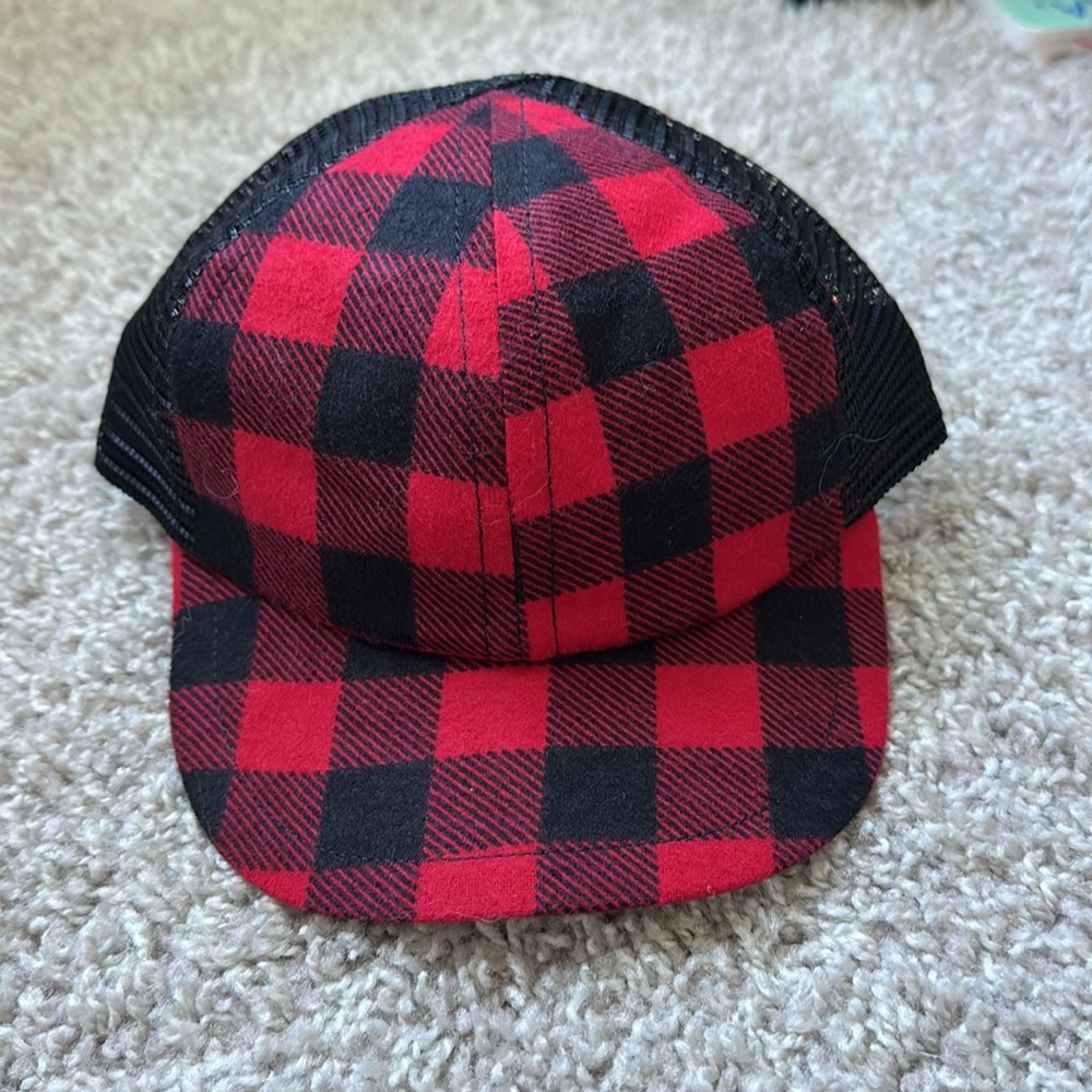 George Hats Buffalo plaid trucker hat